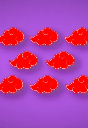 STICKER - AKATSUKI CLOUDS (8 szt.)