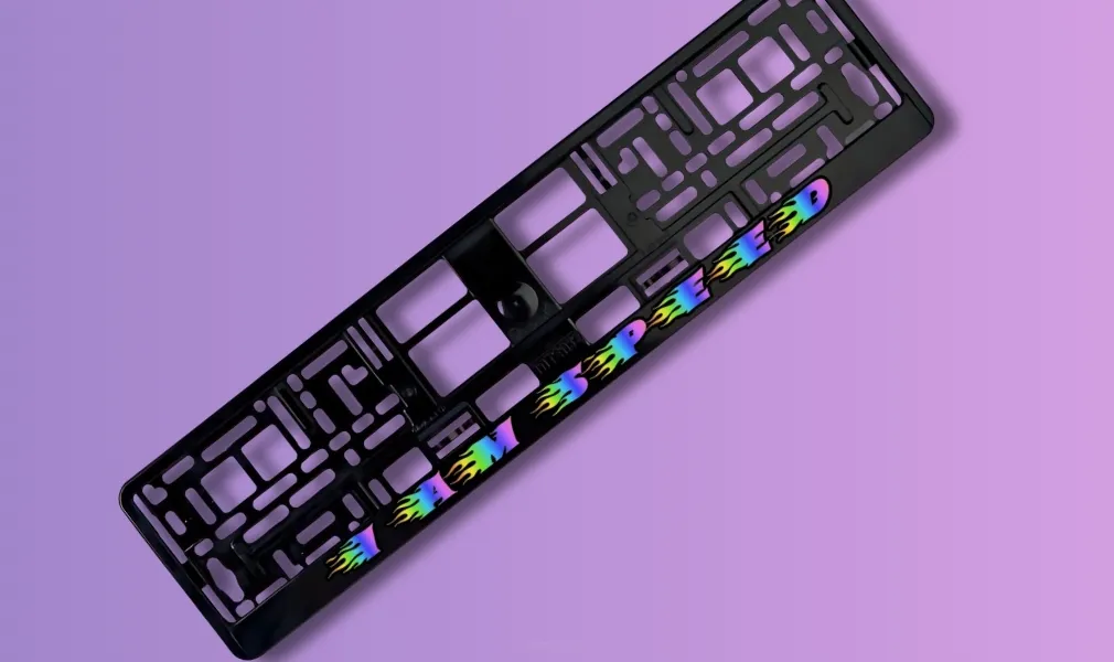 RAMKA TABLICY REJESTRACYJNEJ - I AM SPEED