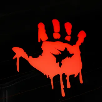 STICKER - BLOODY HAND (2 szt.) - 2