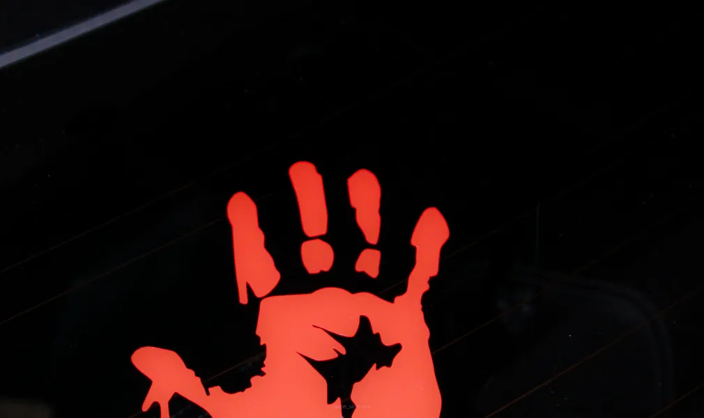 STICKER - BLOODY HAND (2 szt.)