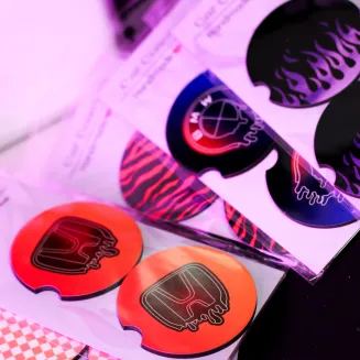 PODKŁADKA POD KUBEK/CAR COASTER - DRIPPING CAR LOGO - 3