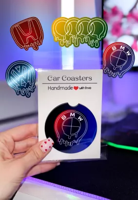 PODKŁADKA POD KUBEK/CAR COASTER - DRIPPING CAR LOGO