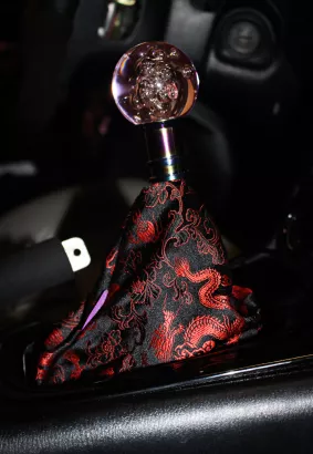 SHIFT BOOT COVER/OSŁONA DŹWIGNI ZMIANY BIEGÓW - JAPANESE DRAGON RED
