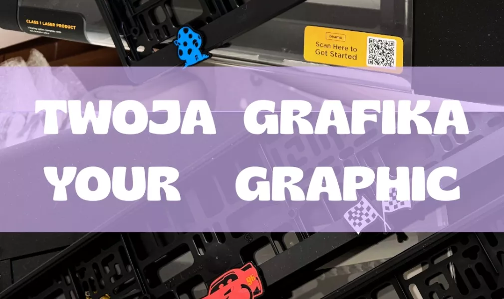 RAMKA TABLICY REJESTRACYJNEJ/LICENSE PLATE FRAME - TWOJA GRAFIKA/YOUR GRAPHIC