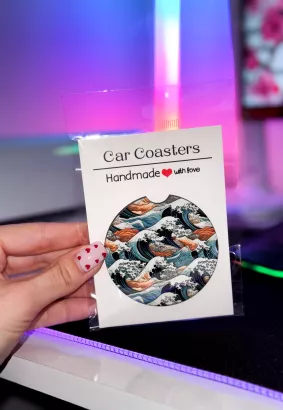 PODKŁADKA POD KUBEK/CAR COASTER - WAVES