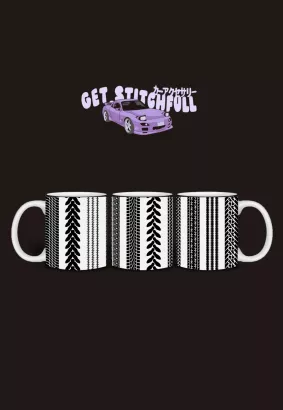 KUBEK/MUG 330ML - TIRE PRINTS