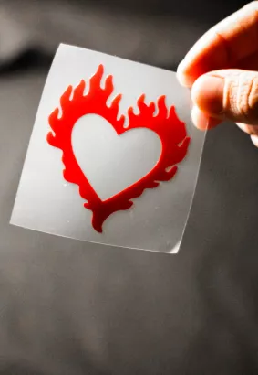 STICKER - HEART ON FIRE
