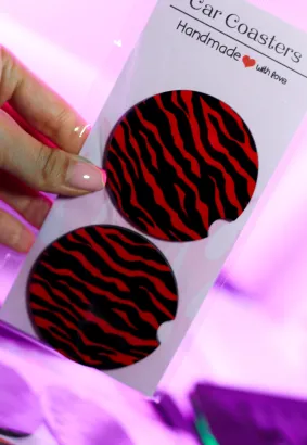 PODKŁADKA POD KUBEK/CAR COASTER - REDDISH