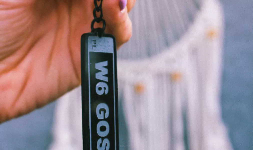 KEYCHAIN - License plate (indywidualny napis)