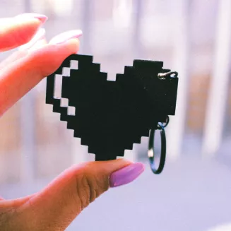 KEYCHAIN - Pixel heart - 2