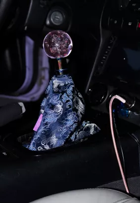 SHIFT BOOT COVER/OSŁONA DŹWIGNI ZMIANY BIEGÓW - JAPANESE DRAGON BLUE